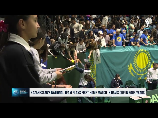 Kazakhstan’s national team plays first home match in Davis Cup in four years
