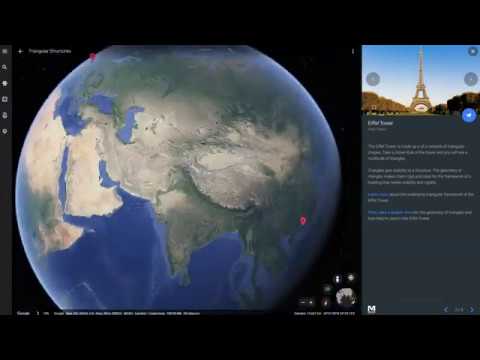 Triangular Structures with Google Earth