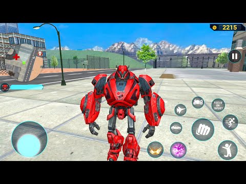 Super Red Megatron New Robot Jet Bike Car Transformation Game 2020 - Android Gameplay