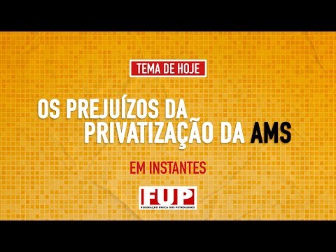 Live da FUP - Os prejuízos da privatização da AMS