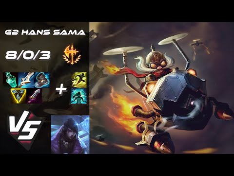 G2 Esports Hans Sama BOTTOM Corki vs Aphelios - EU Challenger Patch 25.S3.1