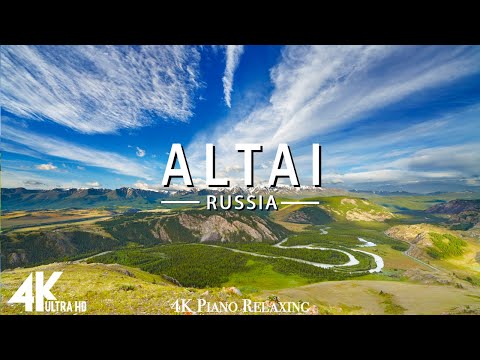 FLYING OVER ALTAI (4K UHD) - Relaxing Music Along With Beautiful Nature Videos - 4K Video HD
