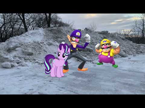 wario dies after starlight glimmer tell waluigi to dare wario to eat the dirty pile of snow