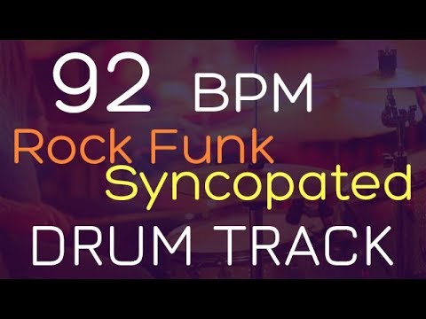 Rock Funk Syncopated - 92 BPM - DRUM TRACK