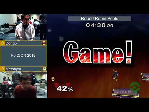 FortCON 2018 - Pools - (Captain Falcon) Dongo vs Metonym (Falco/Jigglypuff)