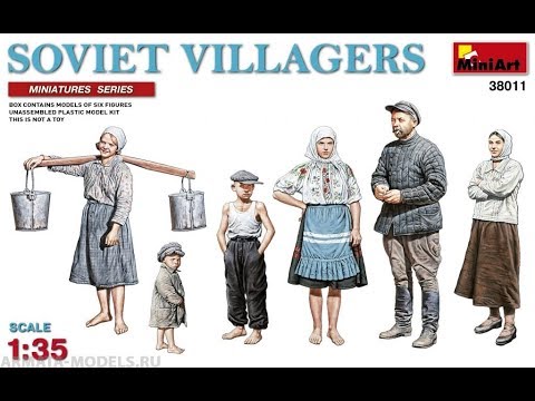 Сборная модель: Сельские жители (Miniart 38011) 1:35