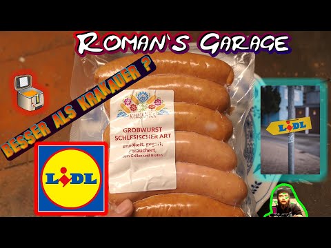Schlesische Grobwurst von Lidl im Check  :  Besser und leckerer als Krakauer ?  + Salat