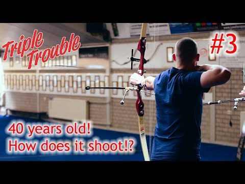 40 y/o Recurve Bow!? (Shooting a competition!!)