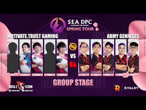 Motivate Trust Gaming vs Army Geniuses - DPC SEA 2021/22 Tour 2: Division II - Group Stage - B03