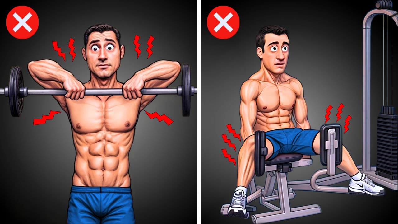 10 Exercícios Que Todo Homem Deve EVITAR na Academia / Musculação | CORPO HIPERTROFIADO