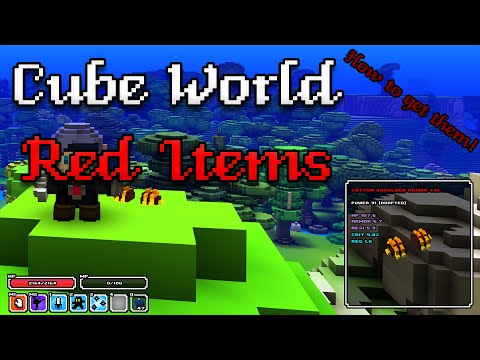 Cube World Alpha What are RED ITEMS? and How to get them