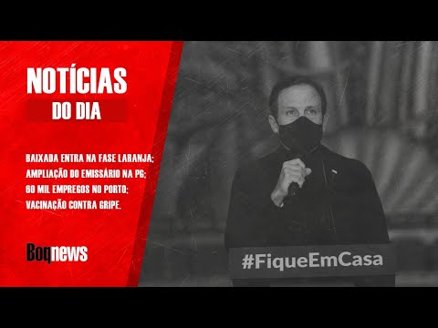 Baixada Santista passa para nível laranja