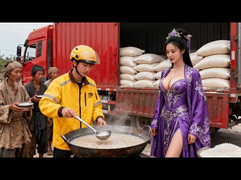 Poor guy brings a truck of rice porridge to ancient times, saves refugees, beauties line up!