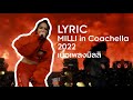 Lyric MILLI in Coachella 2022 เนื้อเพลงมิลลิ