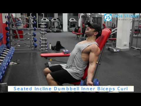 Seated Incline Dumbbell Inner Biceps Curl