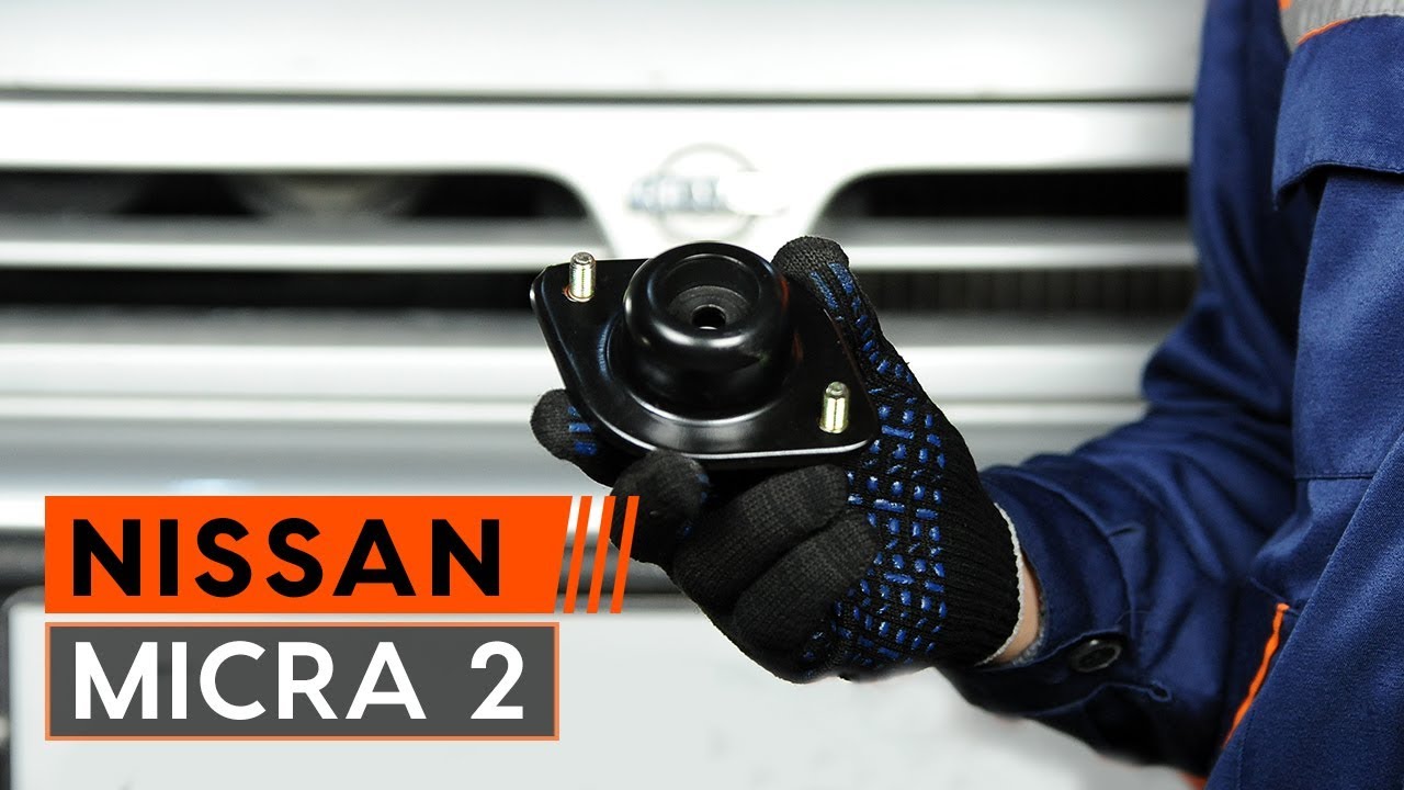 Πώς να αλλάξετε βάση αμορτισέρ εμπρός σε Nissan Micra K11 - Οδηγίες αντικατάστασης