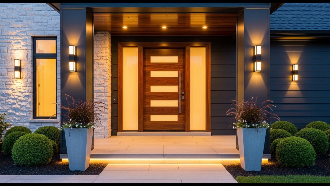 300 Trendy Modern House Front Wall Designs 2026 | Top Outdoor Wall Tiles & Front Door Design Trends