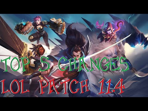 League of Legends Patch 11.4: Top 5 Changes