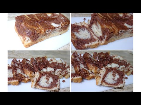 tea time cake ( without egg) marble style cake ... recipe by Mehwish Hanif 😊