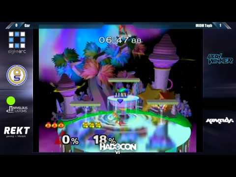 SSBM: Gar vs MIOM Toph - Losers Finals - Hadocon VI