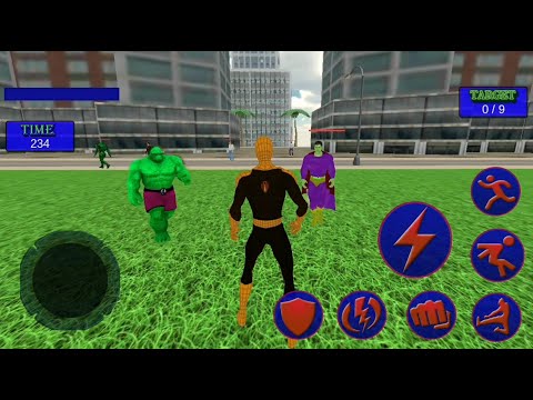 Flying Spider Hero Crime City Battle | Spider Hero Vs Super Monster Villains - Android GamePlay