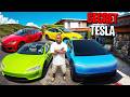 Stealing SECRET TESLAS From DEALERSHIP in GTA!