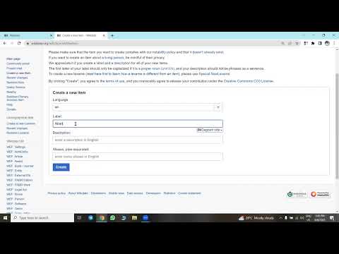 How to Create a Wikidata Item