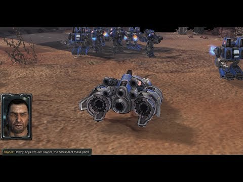 StarCraft: Mass Recall V7.0 Terran Campaign Mission 1 - Wasteland