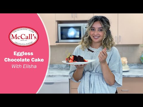 Decorating an eggless chocolate strawberry cake | Easy cake decorating with Elisha | McCall’s Bakers