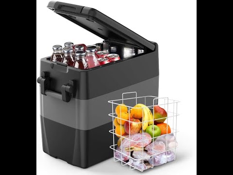 COMPACT FRIDGE F40C4TMP Portable Refrigerator Fridge for Truck 53 Quart (50L) Car Freezer