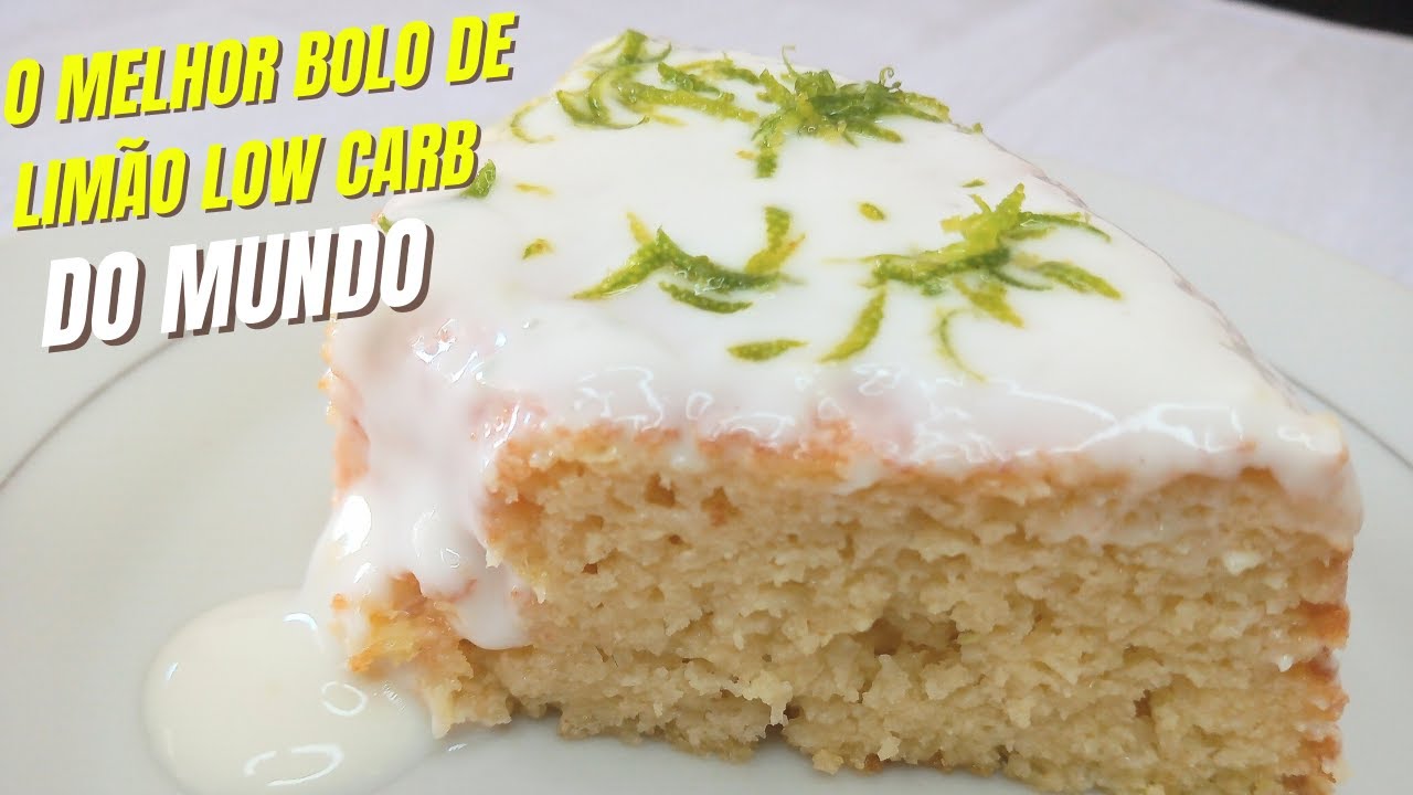O MELHOR BOLO DE LIMÃO LOW CARB DO MUNDO {BOLO PARA DIABÉTICOS, Molhadinho, sem trigo e sem açúcar}