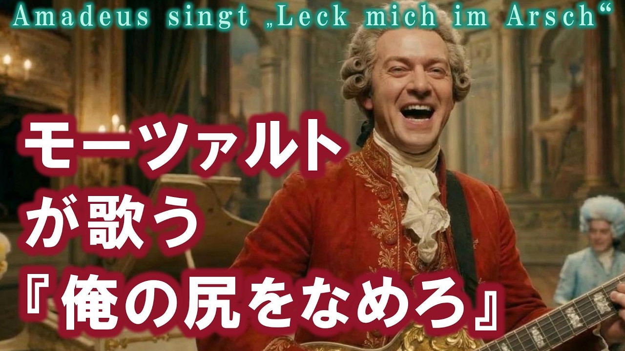 【AI】モーツァルトが歌う『俺の尻をなめろ(K.231)』/Amadeus singt „Leck mich im Arsch(K.231)“.
