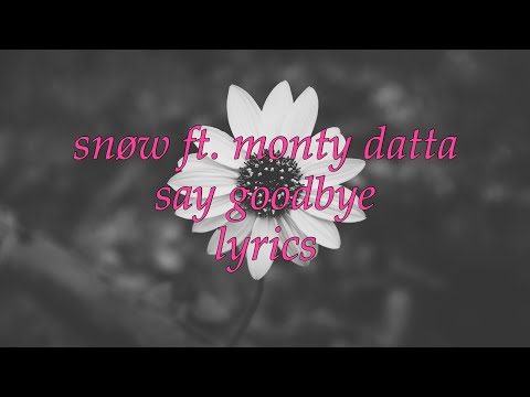 SAY GOODBYE (feat. Monty Datta & Snøw) — YouTube