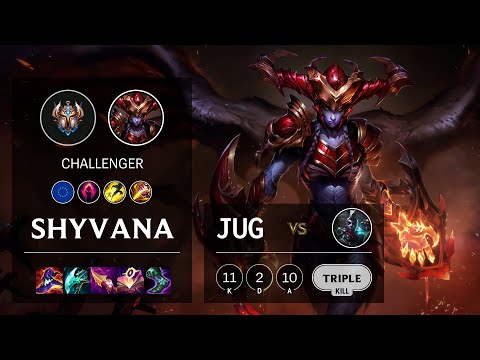 Shyvana Jungle vs Ekko - EUW Challenger Patch 10.25b