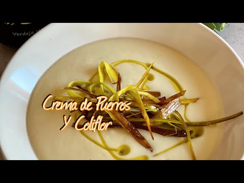 Riquisima receta de crema de puerros y coliflor 😍