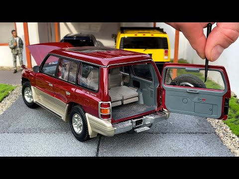 Thumbnail for 1:18 Mitsubishi Pajero GDi V6 3500 '98, metallic red - Autoart [Unboxing] by Car
