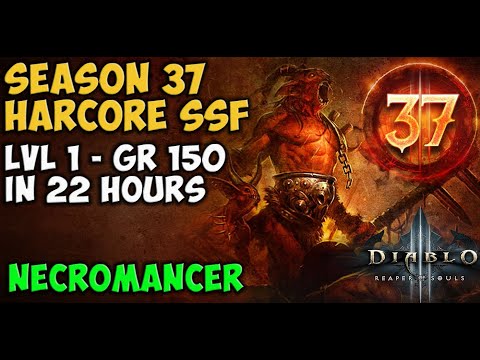 Level 1 - GR 150 Necromancer Season 37 start in 22 hours Hardcore SSF NA Region