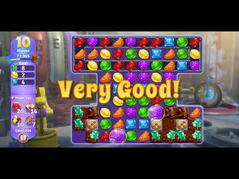 Willy Wonka's World of Candy - Level 224 Complete - No Hacks / No Boosters (Android/IOS)