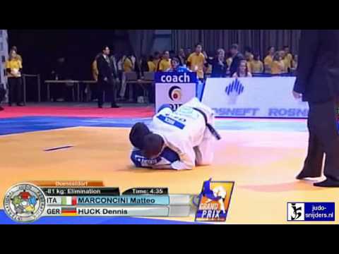 Judo 2010 Grand Prix Dusseldorf: Matteo Marconcini (ITA) - Dennis Huck (GER) [-81kg]