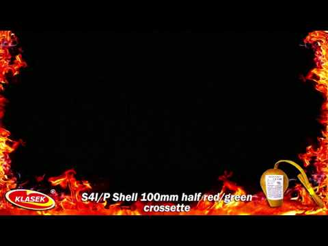 S4I/P  Shell 100mm half red/green crossette