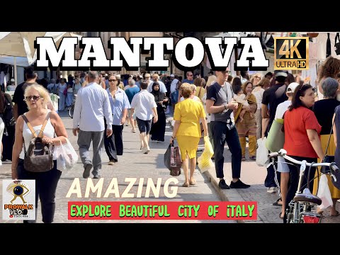 MANTOVA: ITALY VLOG - THE MOST BEAUTIFUL CITY OF ITALY 🇮🇹, 4K WALKING TOUR 60FPS, #europe 