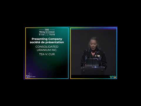 Consolidated Uranium Inc (TSX-V: CUR) Corporate Presentation with Philip Williams, Chairman & CEO.