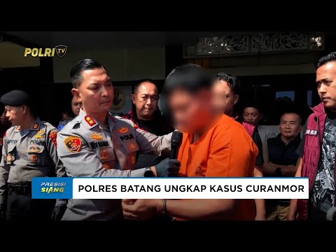 POLRES BATANG UNGKAP KASUS CURANMOR DAN MENGEMBALIKAN BARANG BUKTI KEPADA PEMILIK SAHNYA