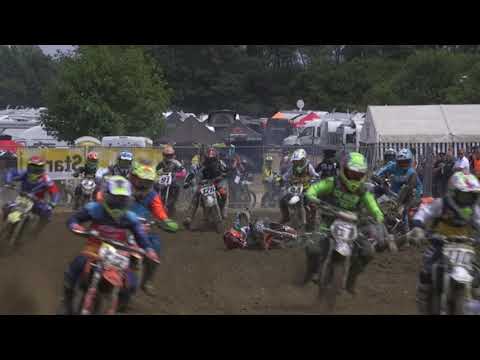 ADAC SBS Südbayern Serie 2019 - Manching - Start Crash 65cc