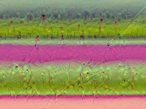 Tender - Fear of falling asleep. Google DeepDream concept VideoSynth