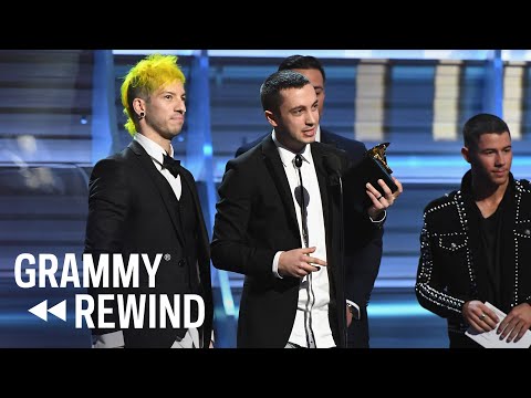 Watch Twenty One Pilots Drop Their Pants After Winning A GRAMMY In 2017 | GRAMMY Rewind
