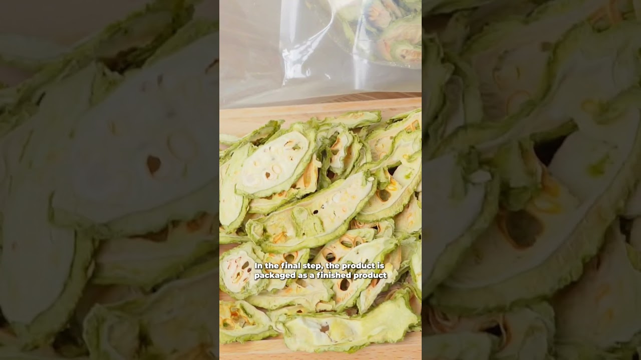 The Production Process Of  Goce Dried Bitter Melon