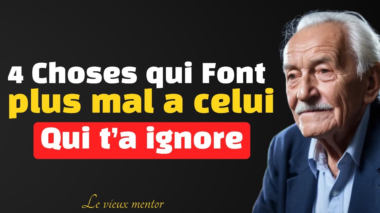 4 choses qui blèssent pe plus une personne qui ne t,a pas valorisé