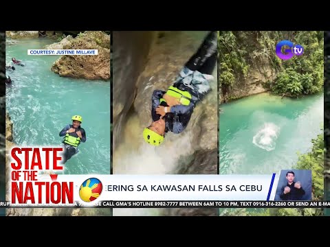 Canyoneering sa Kawasan falls sa Cebu SONA