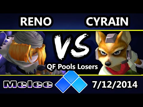 EVO 2014 - GK | Reno (Sheik) Vs. Cyrain (Fox) SSBM Losers Bracket - Melee